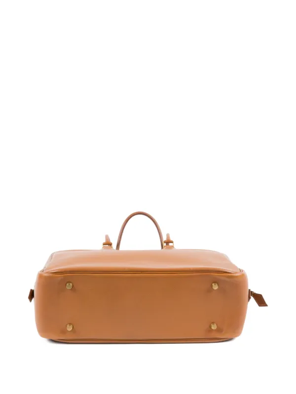 Hermès Pre-Owned 1996 Leather Plume 32 Handbag | Brown | FARFETCH