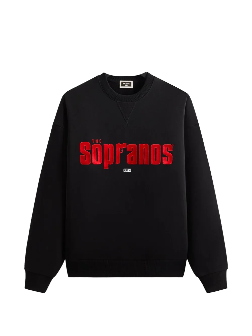 Kith Logo Crew Neck Sweatshirt In Black