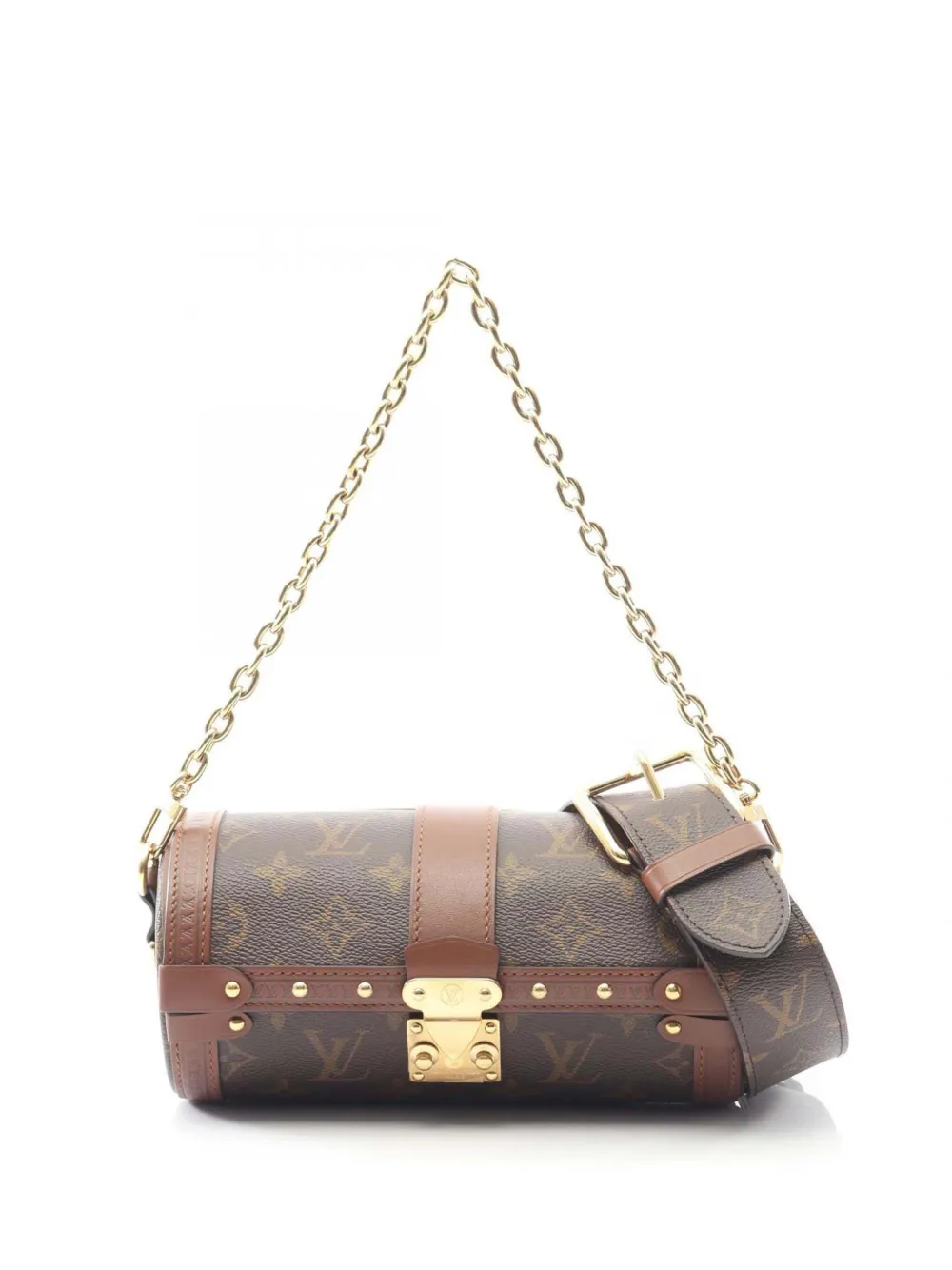 Louis Vuitton Pre-Owned 2021-2025 Monogram Papillon Trunk satchel - Marrone