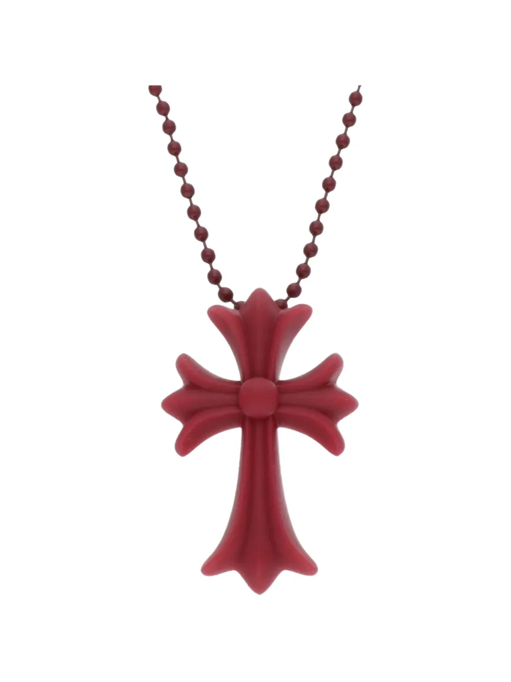 Chrome Hearts cross-pendant necklace - Rosso
