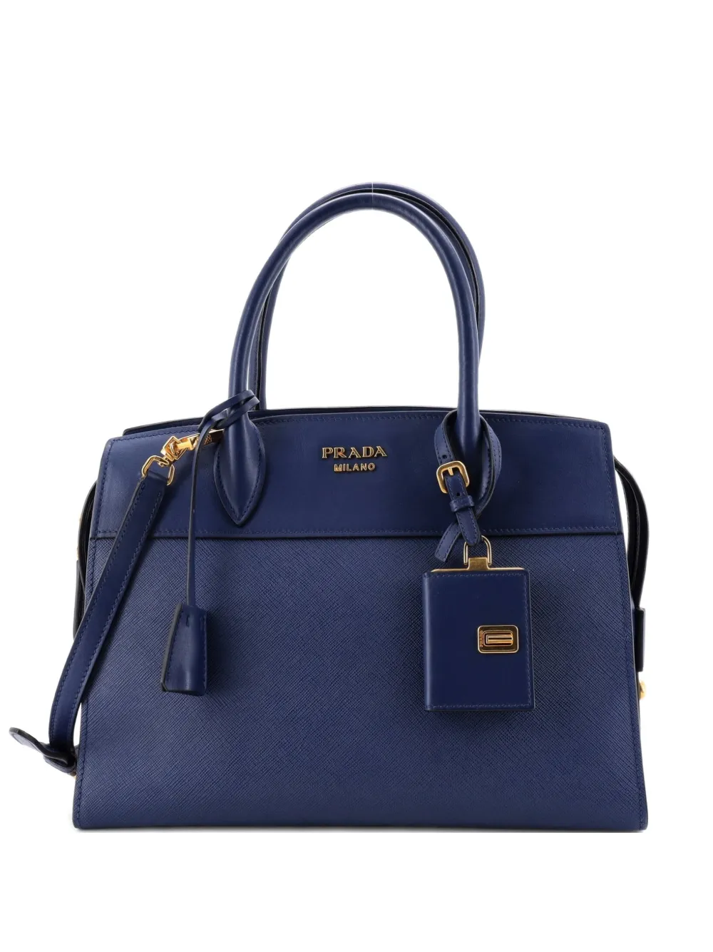 Prada Pre-Owned Esplanade Saffiano with City Calf Medium tote bag - Blau