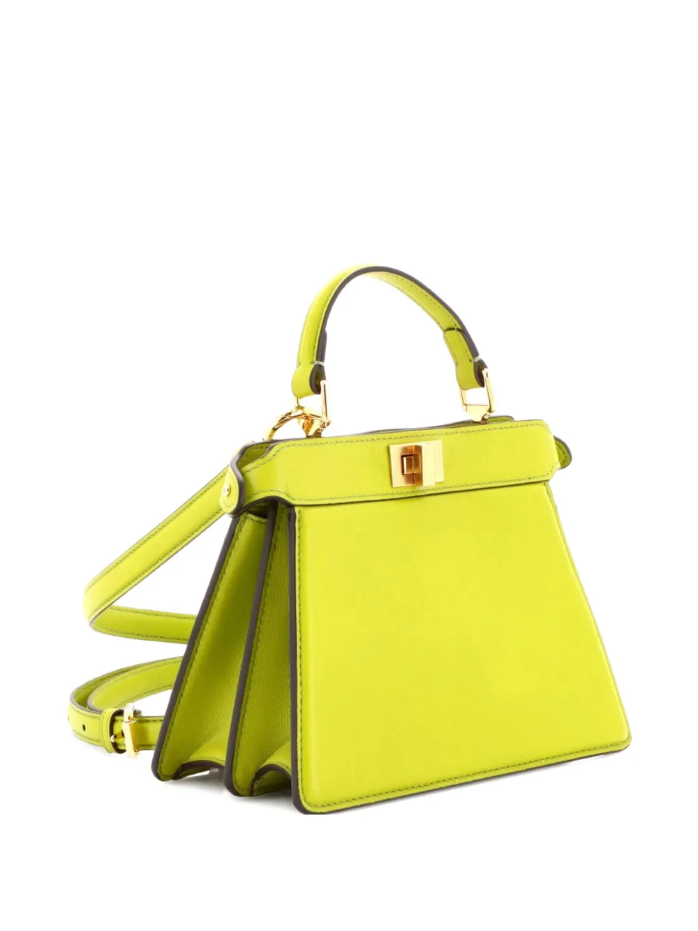  Fendi Pre-owned Peekaboo Iseeu Bag Leather Petite Crossbody Bag - Green 