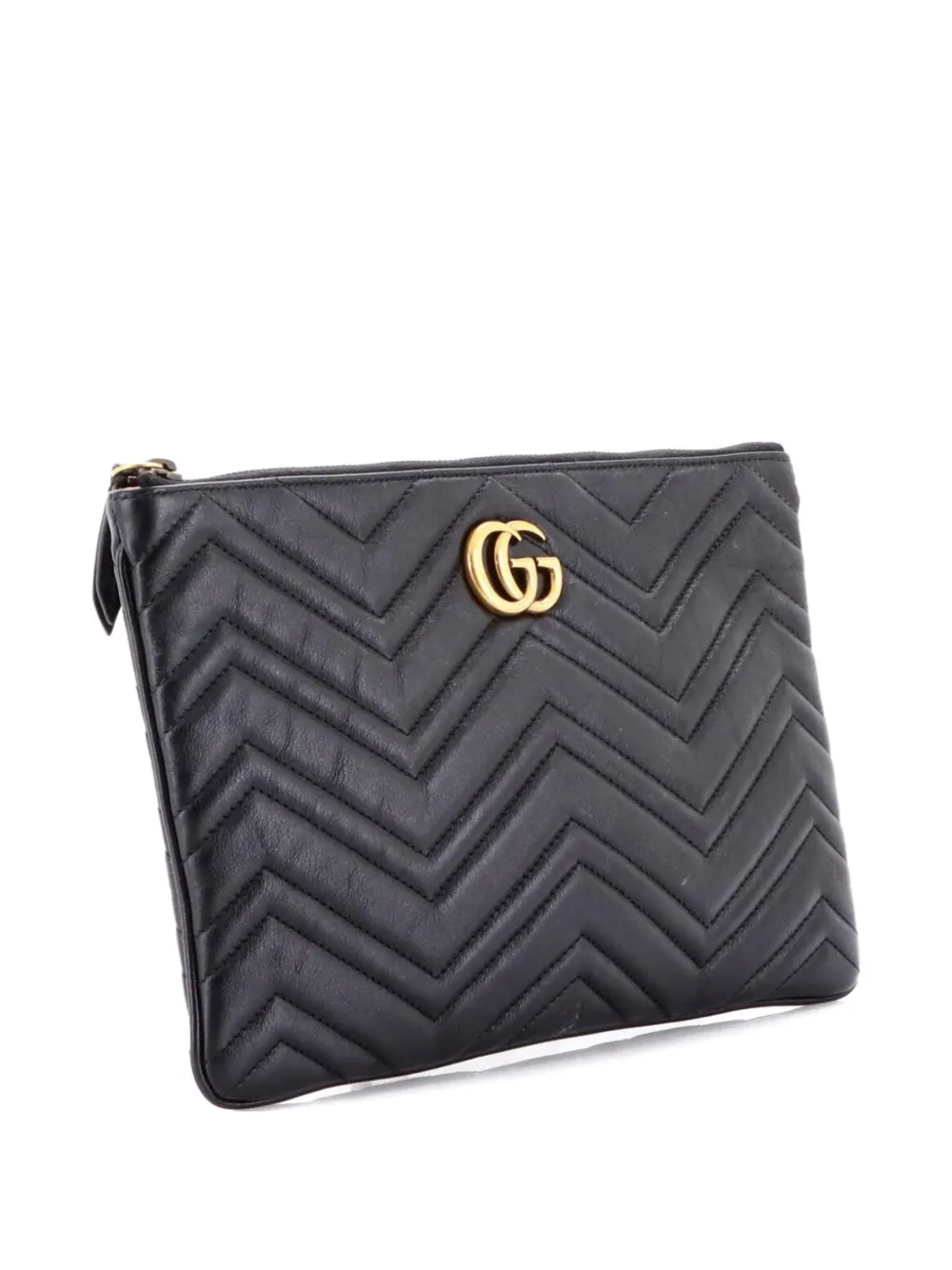  Gucci Pre-owned Bolso De Mano Gg Marmont De Piel Y Matelassé - Negro 