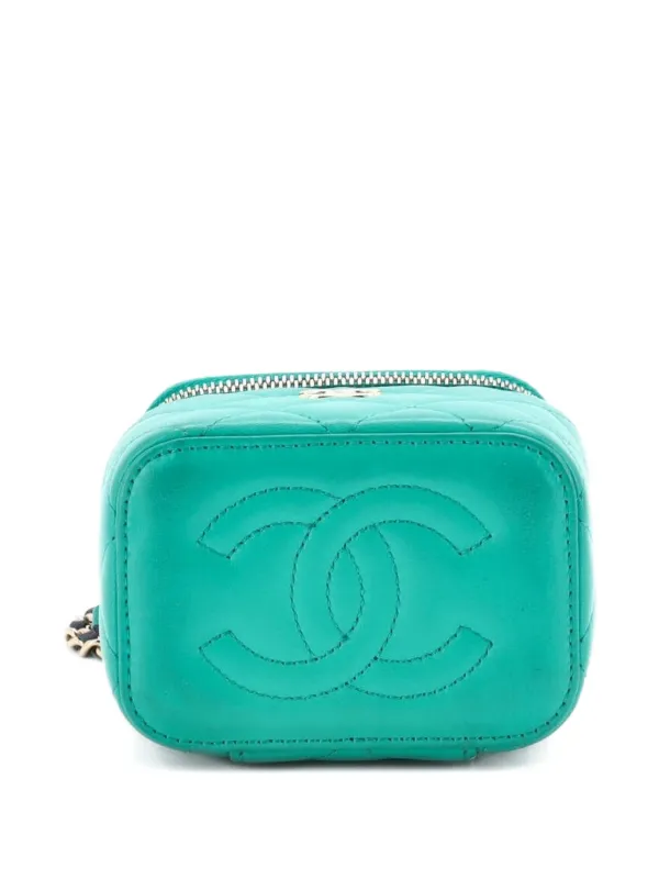 CHANEL Pre-Owned クラシック トップハンドル バニティケース ウィズ