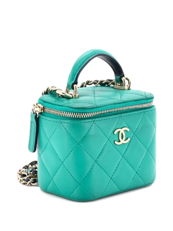 CHANEL Pre-Owned クラシック トップハンドル バニティケース ウィズ