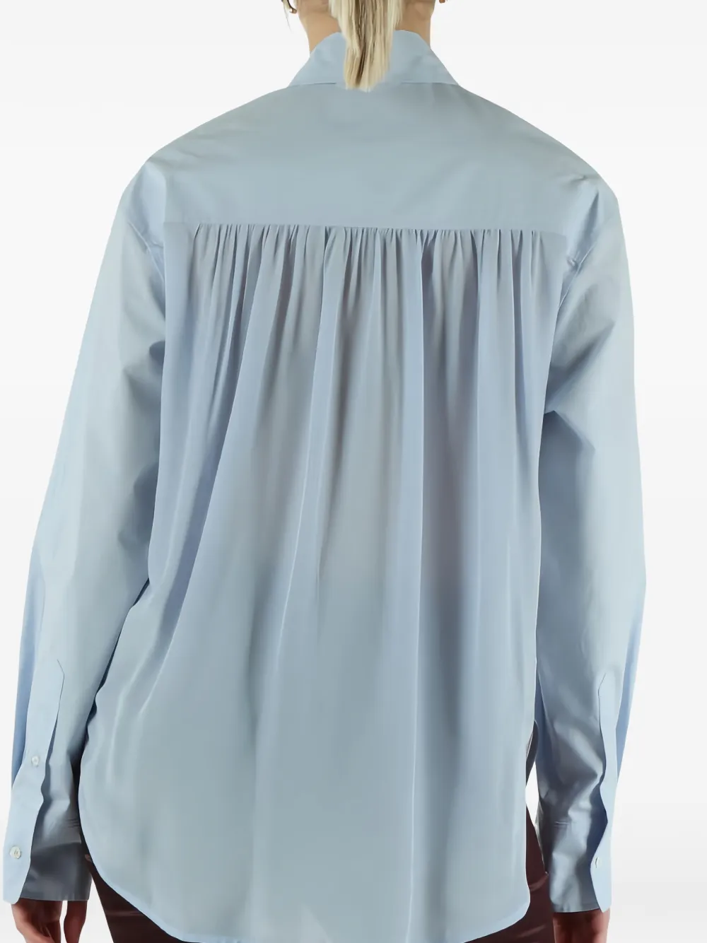  Pinko Gathered Shirt - Blue 