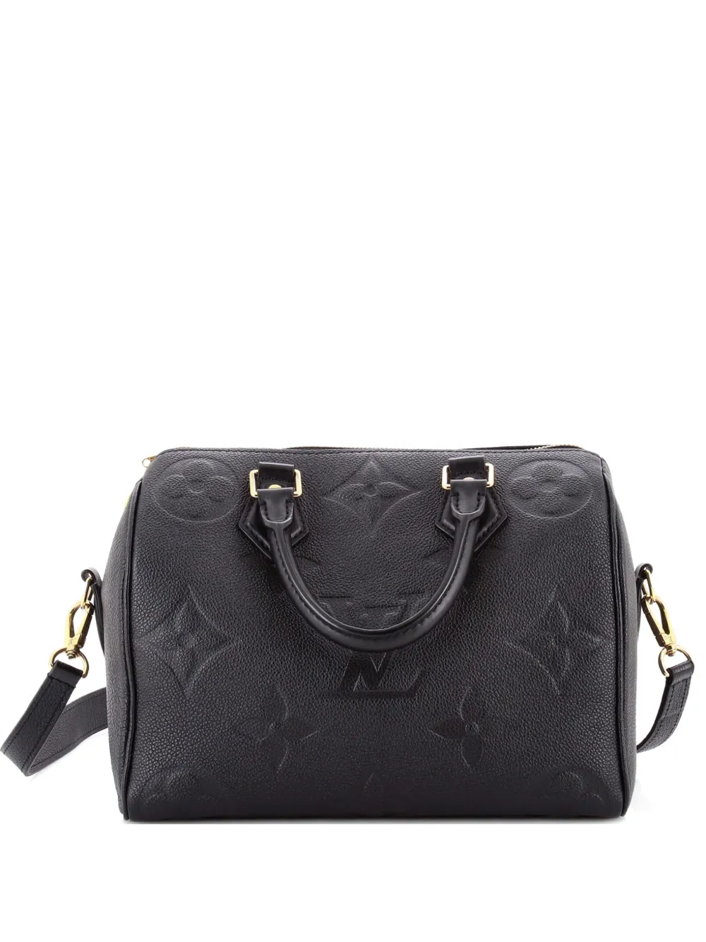 Louis Vuitton Pre-Owned Borsa a tracolla Speedy Bandouliere Giant 25 in pelle Empreinte con monogramma - Nero