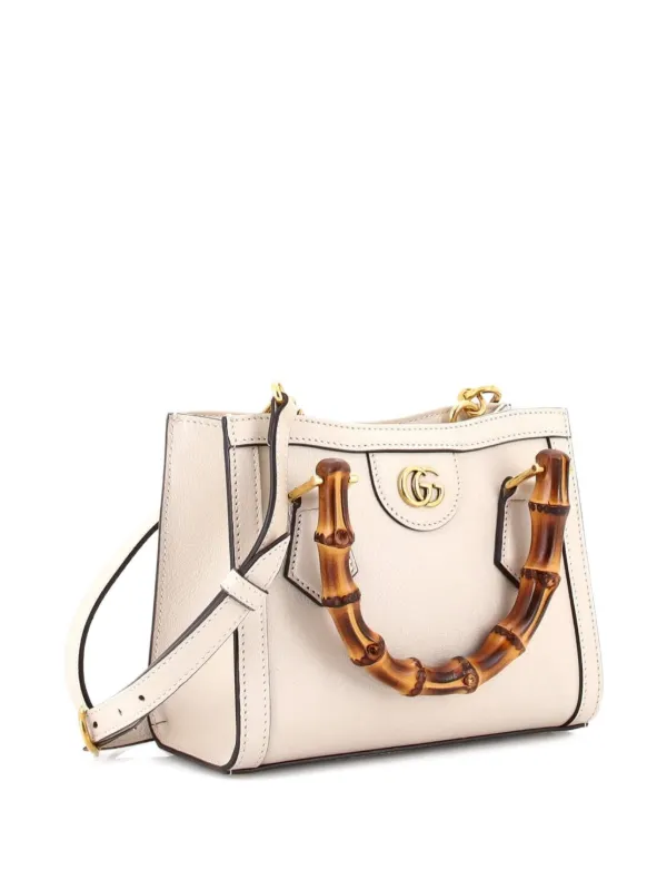 Gucci Pre-Owned ダイアナ NM バンブーハンドル トート レザー Gucci Pre-Owned ダイアナ NM バンブーハンドル トート レザー
