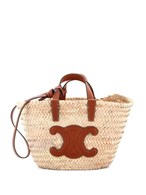 Celine Pre-Owned Classic Panier Basket Teen Tote Bag aus Raffiabast