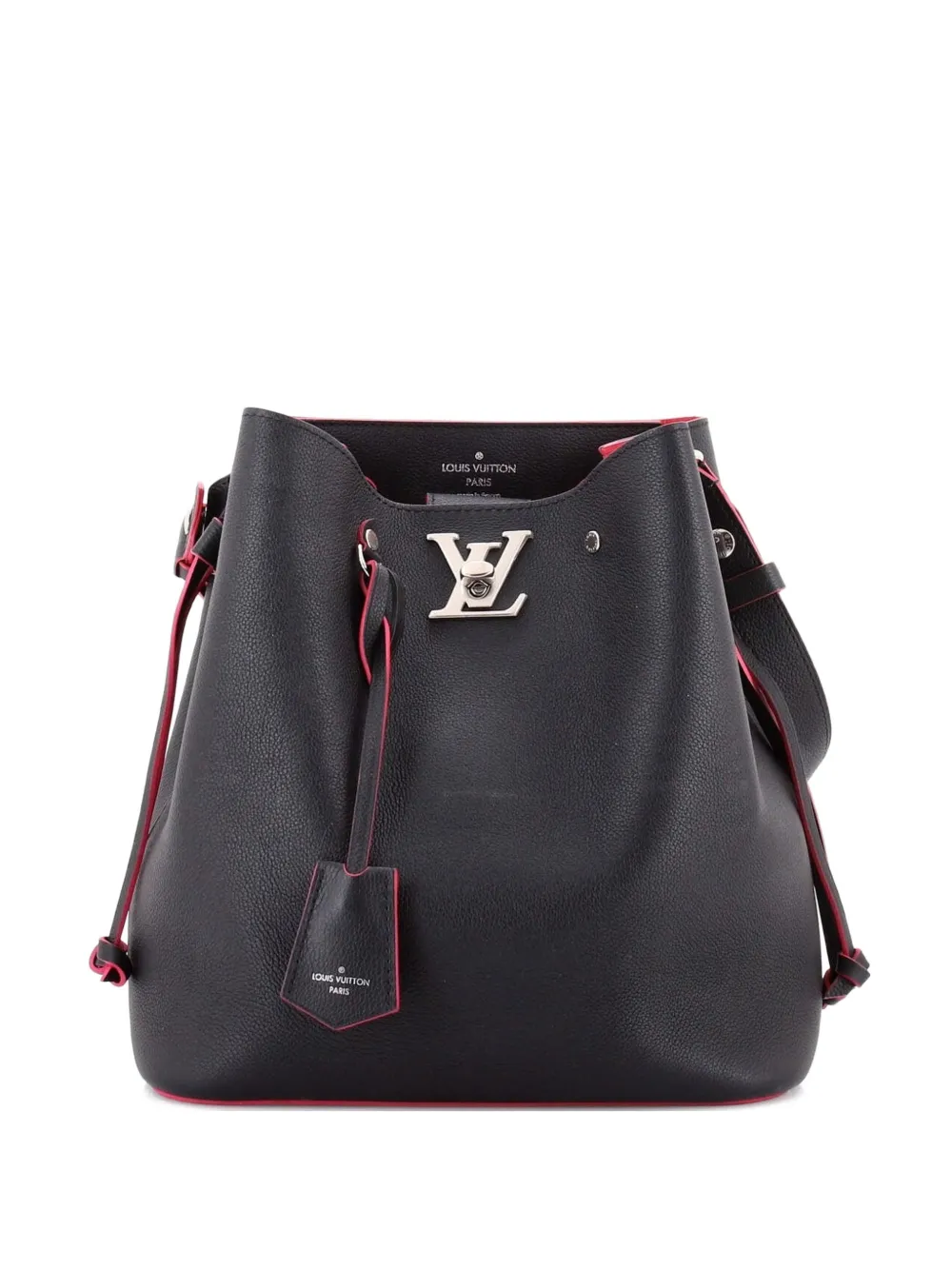 Louis Vuitton Pre-Owned Borsa a secchiello Lockme in pelle - Nero