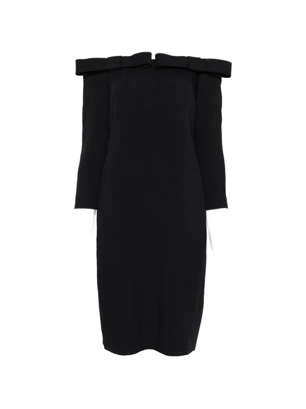 Nº21 off-shoulder midi dress - Nero