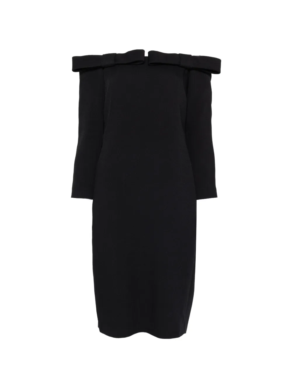 Nº21 off-shoulder midi dress - Nero