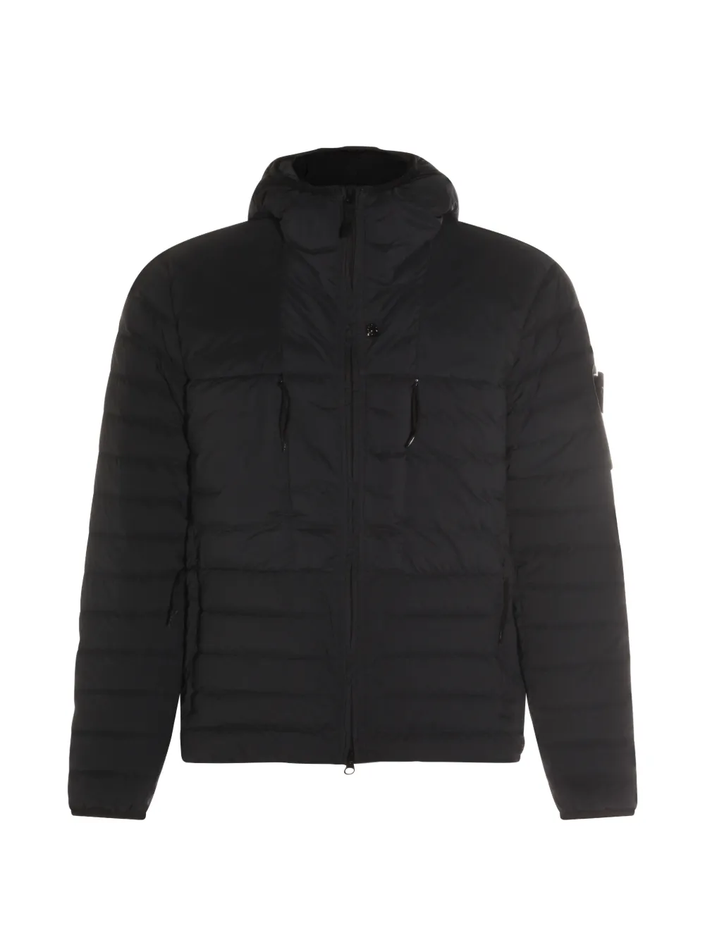 Stone Island Down-TC hooded padded coat - Nero