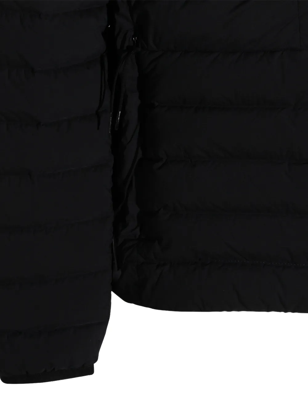 Stone Island Down-TC gewatteerde jas met capuchon Zwart