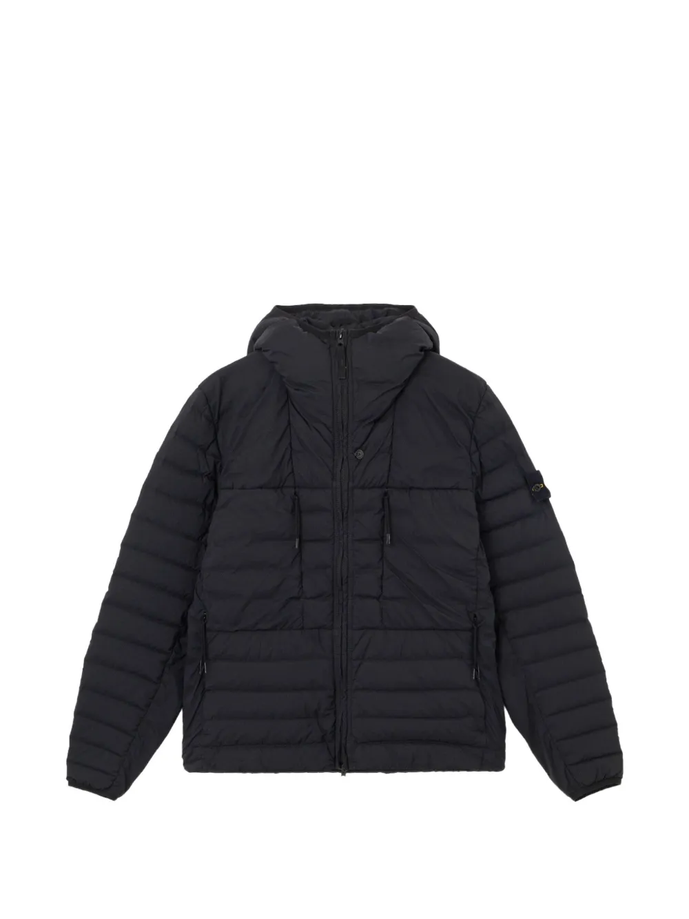 Stone Island フーデッド ダウンコート | ブラック | Image 1