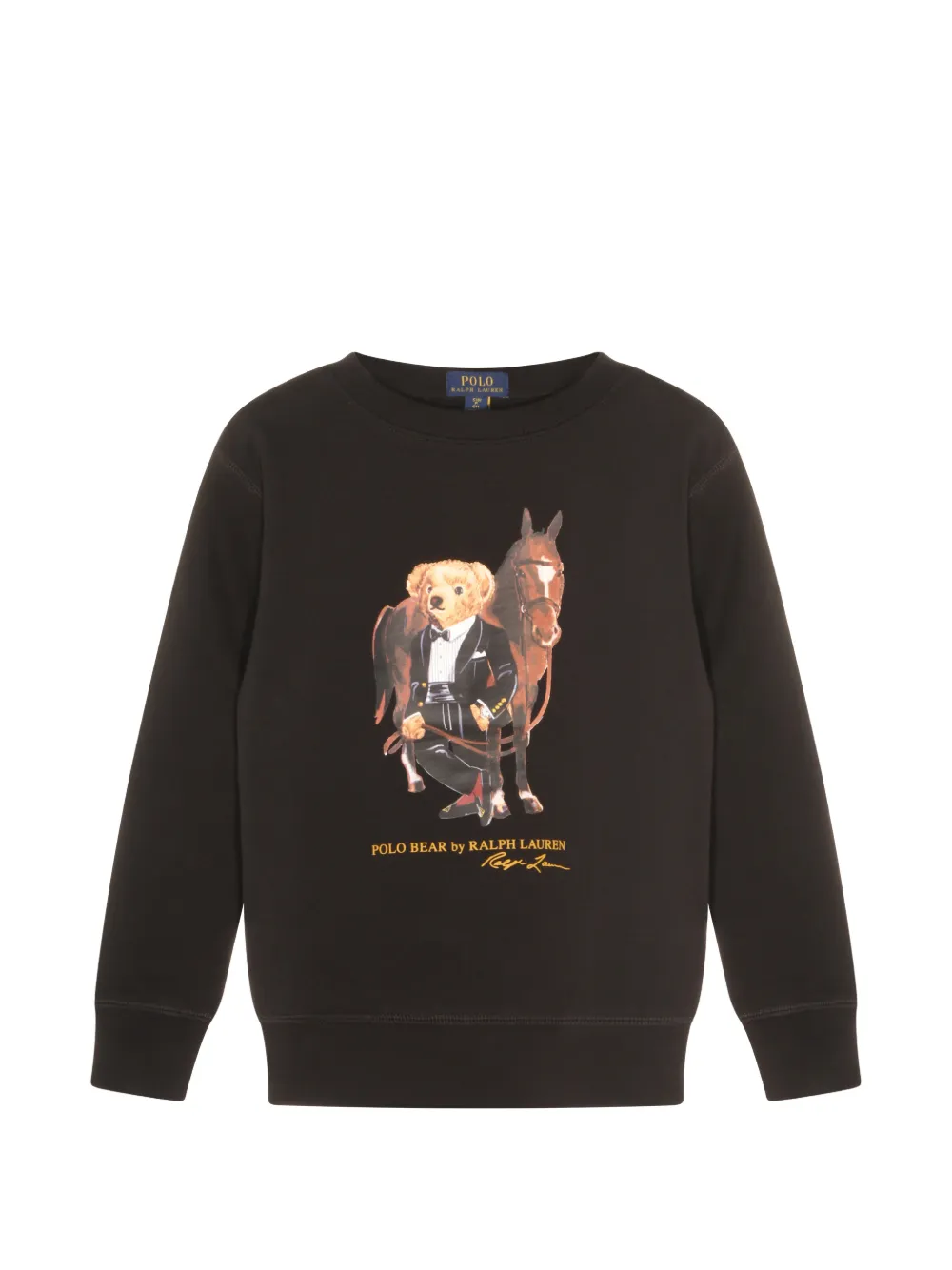 bear graphic crewneck sweatshirt