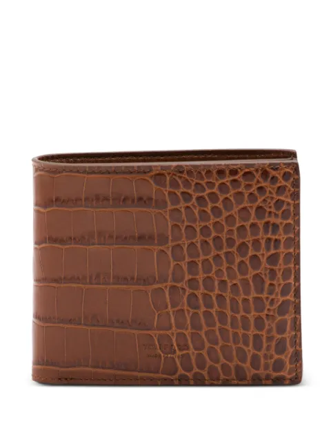 TOM FORD cartera con efecto de piel de cocodrilo