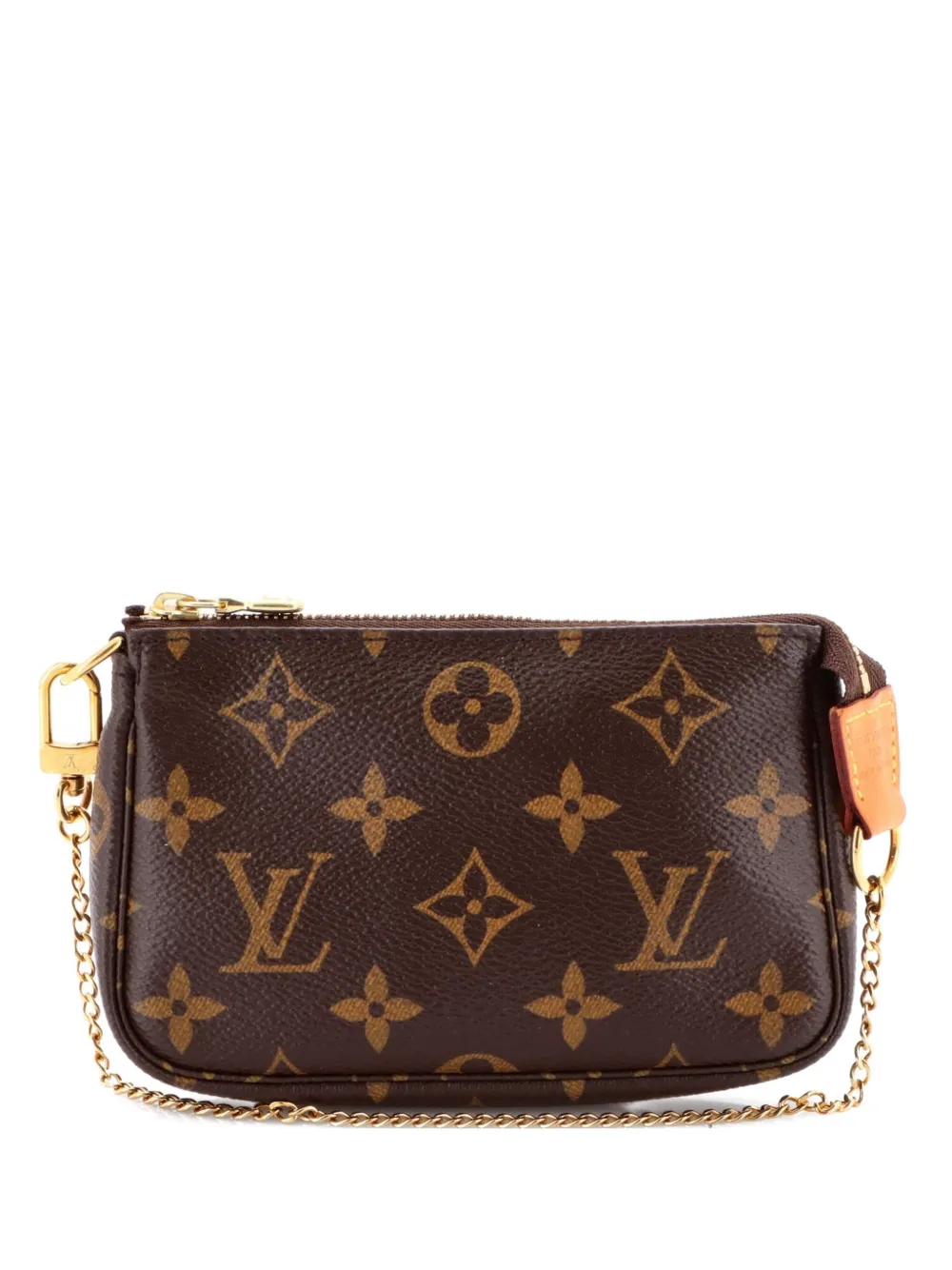 Louis Vuitton Pre-Owned Clutch Pochette Accessoires mini in tela con monogramma - Marrone