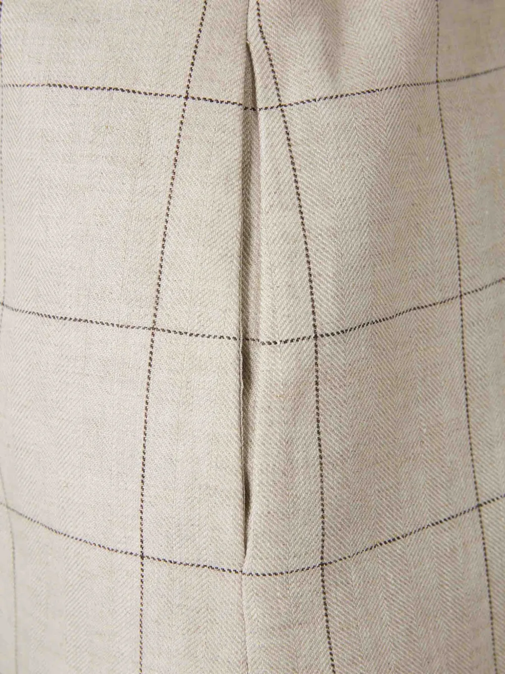  Peserico Checked-pattern Belted V-neck Jacket - Neutrals 