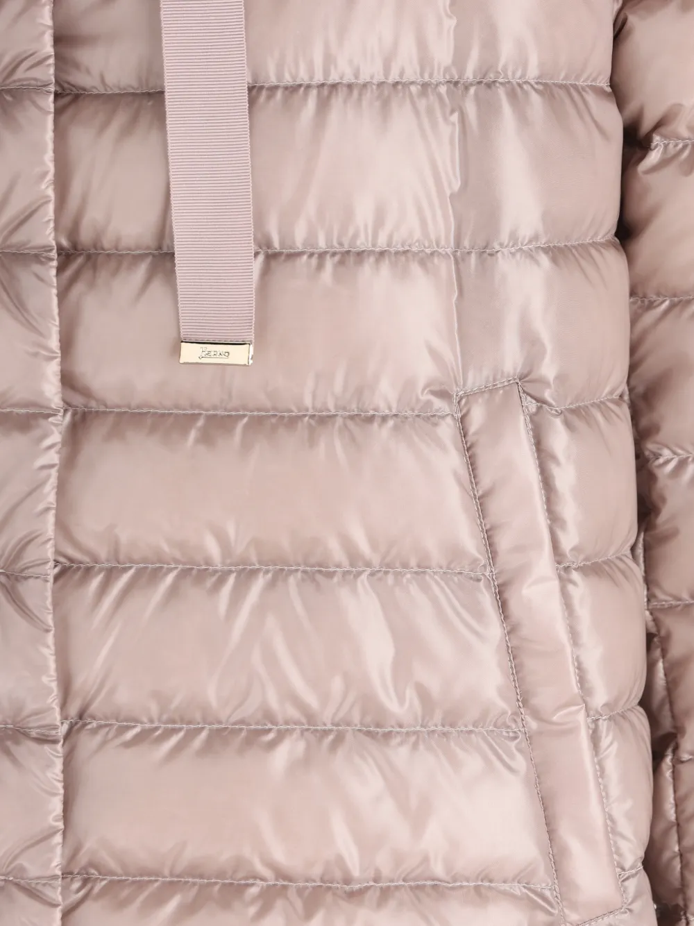 Herno Ultralight gewatteerd jack met capuchon Roze
