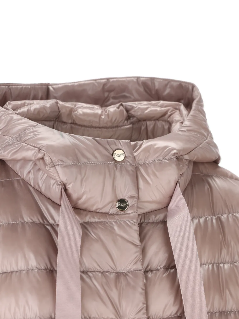 Herno Ultralight gewatteerd jack met capuchon Roze