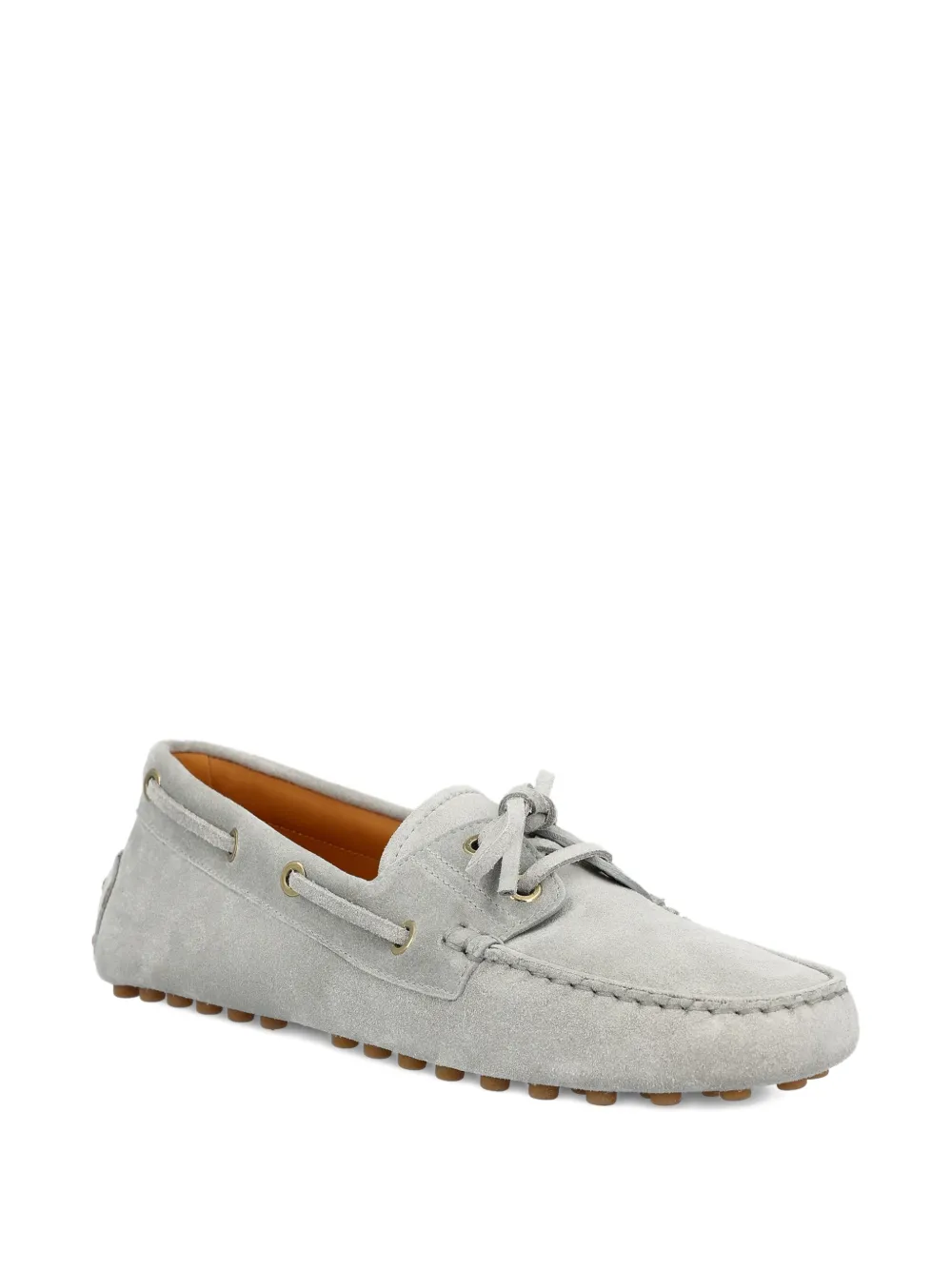 Tod's tie detail flat loafers Grijs