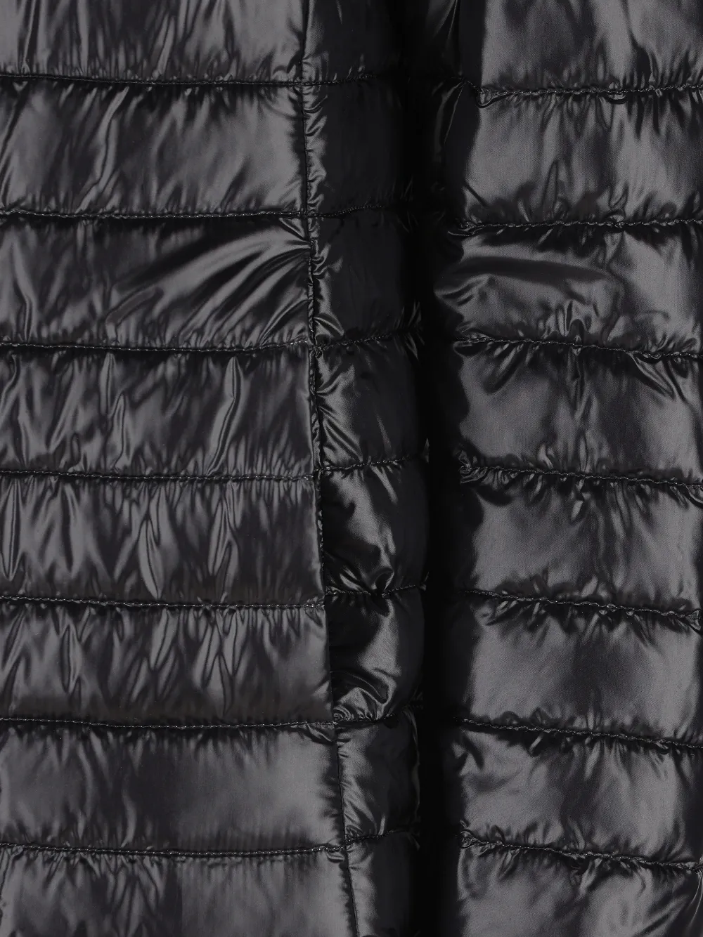  Herno A-shape Quilted Button Puffer Jacket - Black 