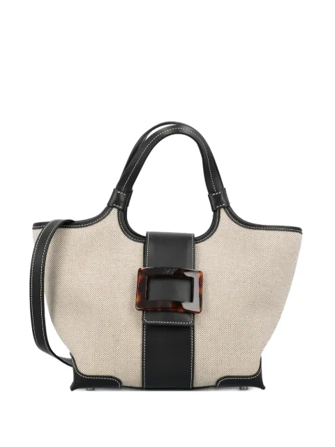 Roger Vivier sac cabas Belle Vivier en coton à boucle format mini