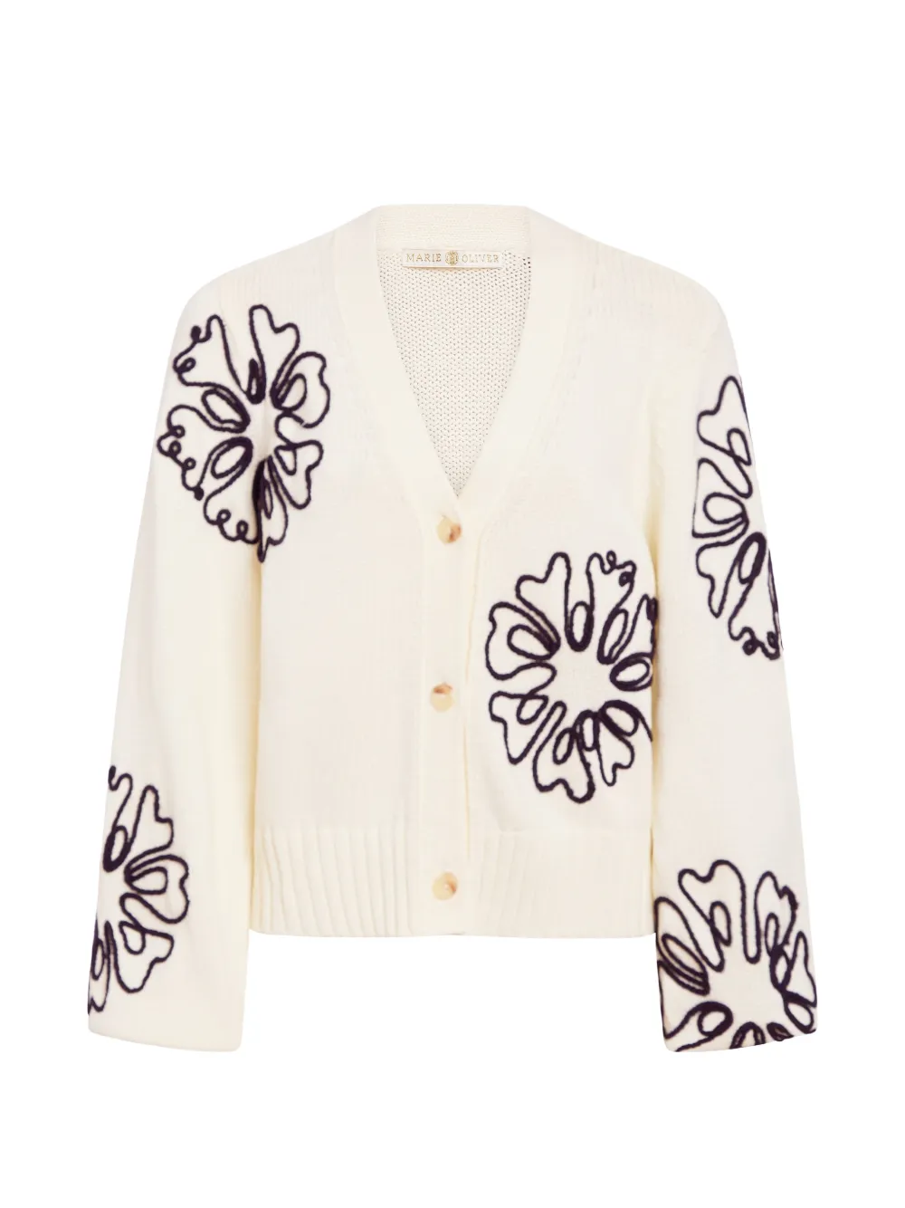 Marie Oliver Charlie floral cardigan - Toni neutri