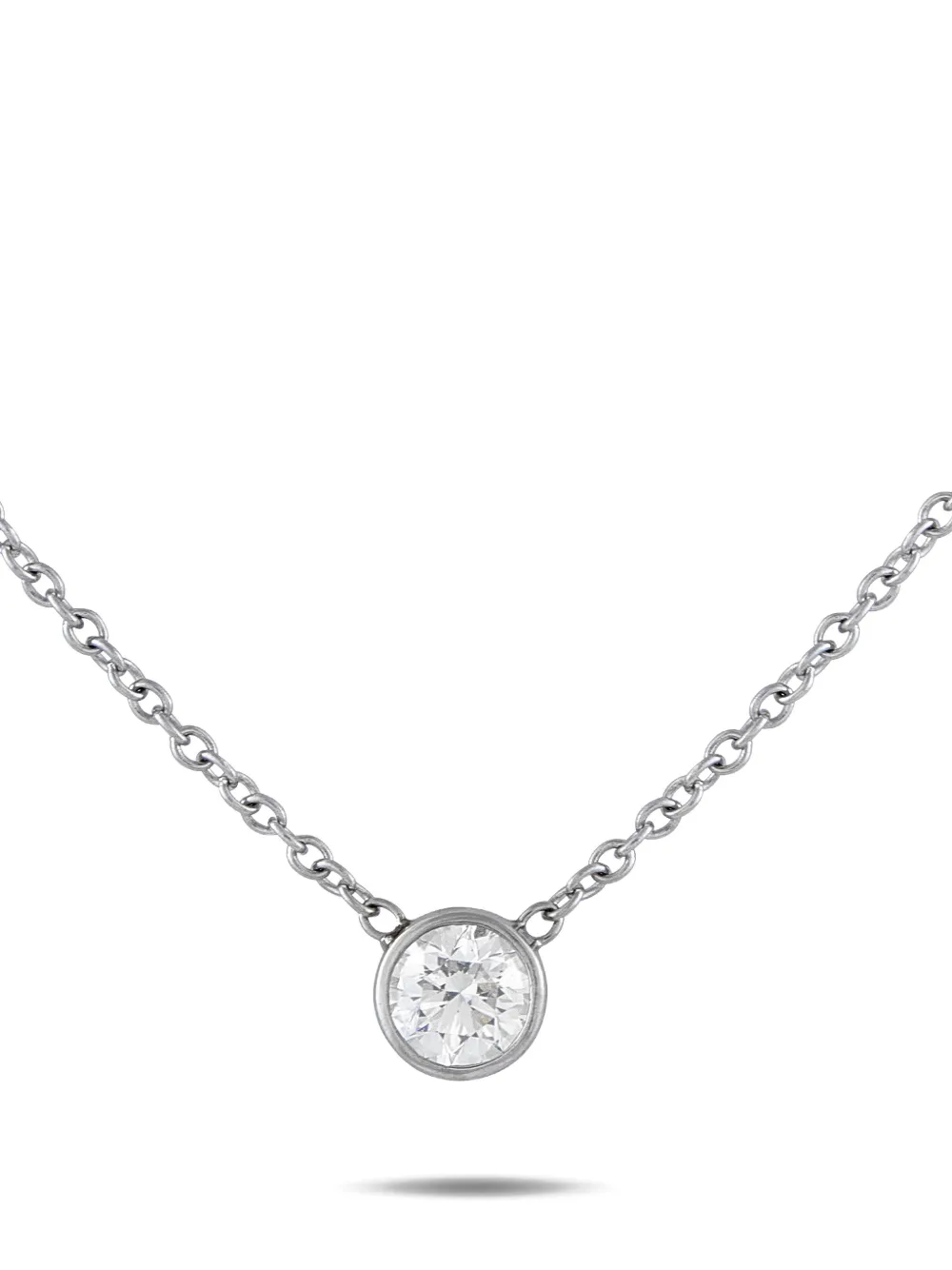 LB Exclusive diamond round-pendant necklace - Argento