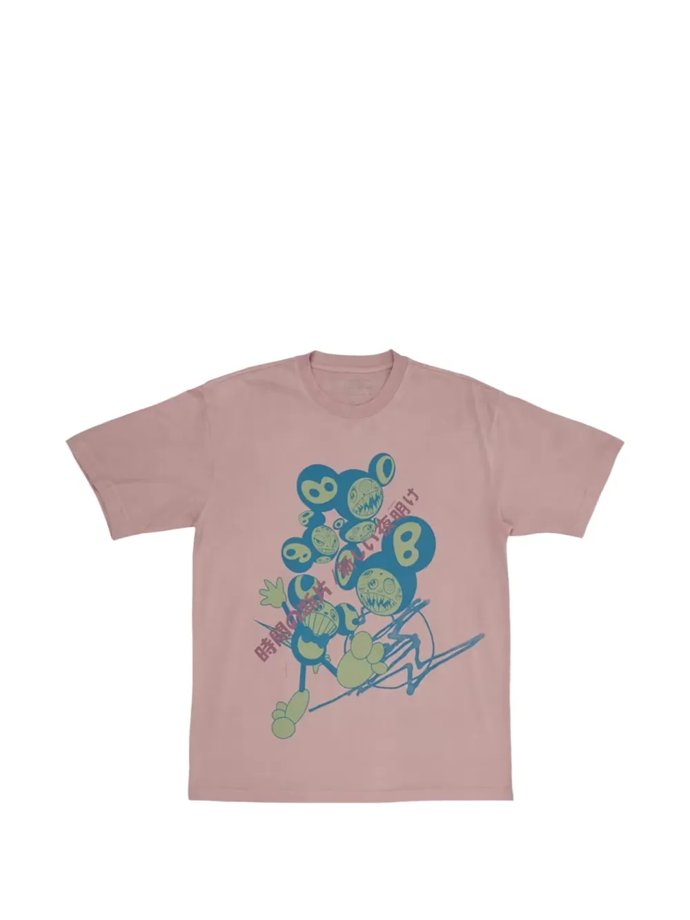 Travis Scott x Fragment x Takashi Murakami round-neck T-shirt - Rosa