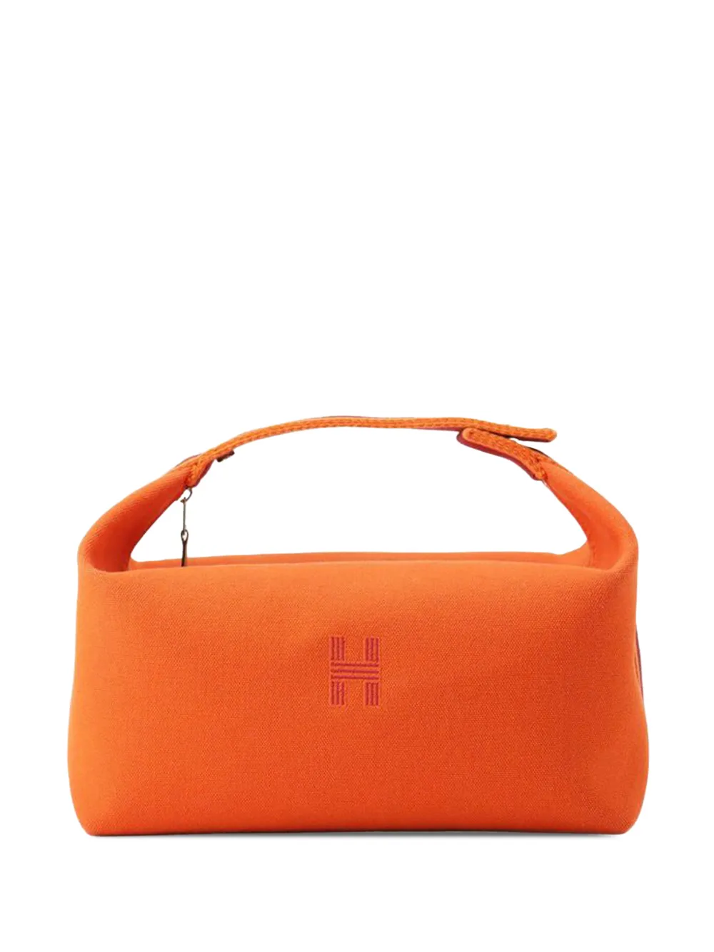Hermès Pre-Owned 2010-2025 Large Toile Bride A Brac Case vanity bag - Orange