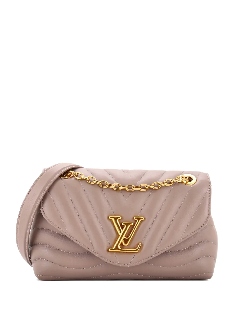 Louis Vuitton Pre-Owned Borsa a tracolla New Wave NM MM in pelle trapuntata con catena - Toni neutri