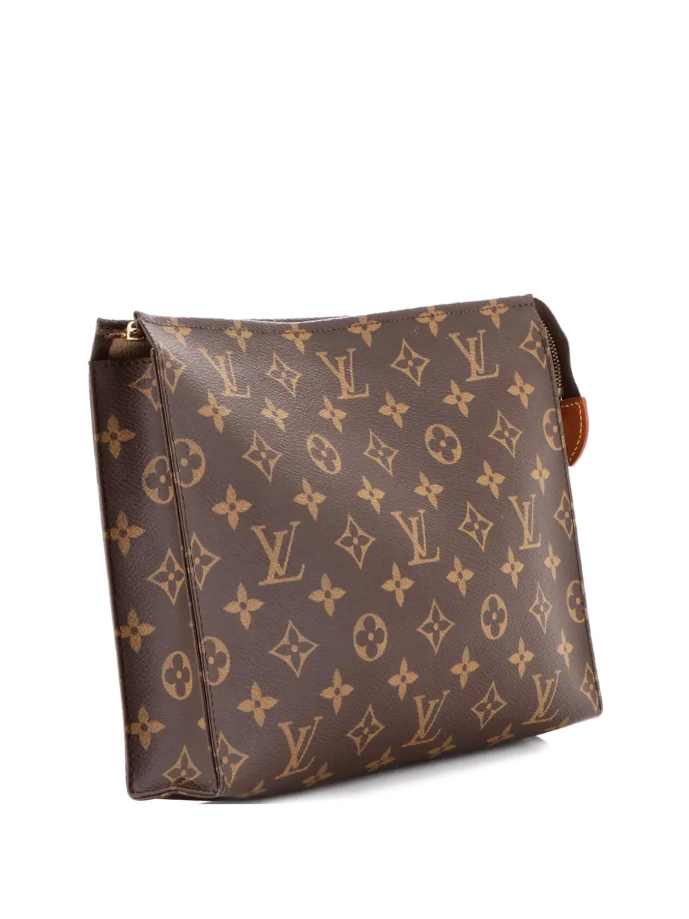 Louis Vuitton Pre-Owned Clutch Toiletry Pouch Monogram Canvas 26 - Marrone