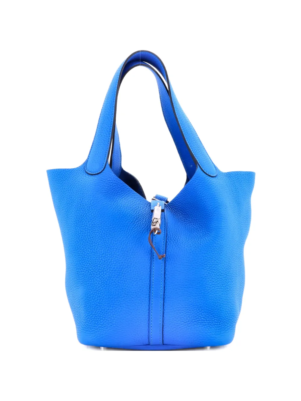 Hermès Pre-Owned Borsa a secchiello Picotin Lock MM in pelle Clemence - Blu