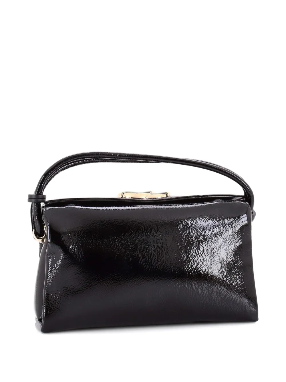 Double G Top Handle Bag Patent Medium Satchel