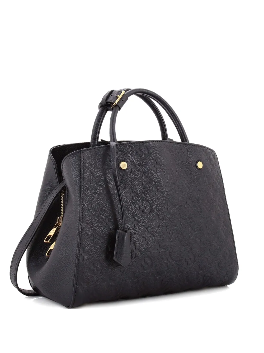 Louis Vuitton Pre-Owned Montaigne Handbag Monogram Empreinte Leather MM satchel - Schwarz