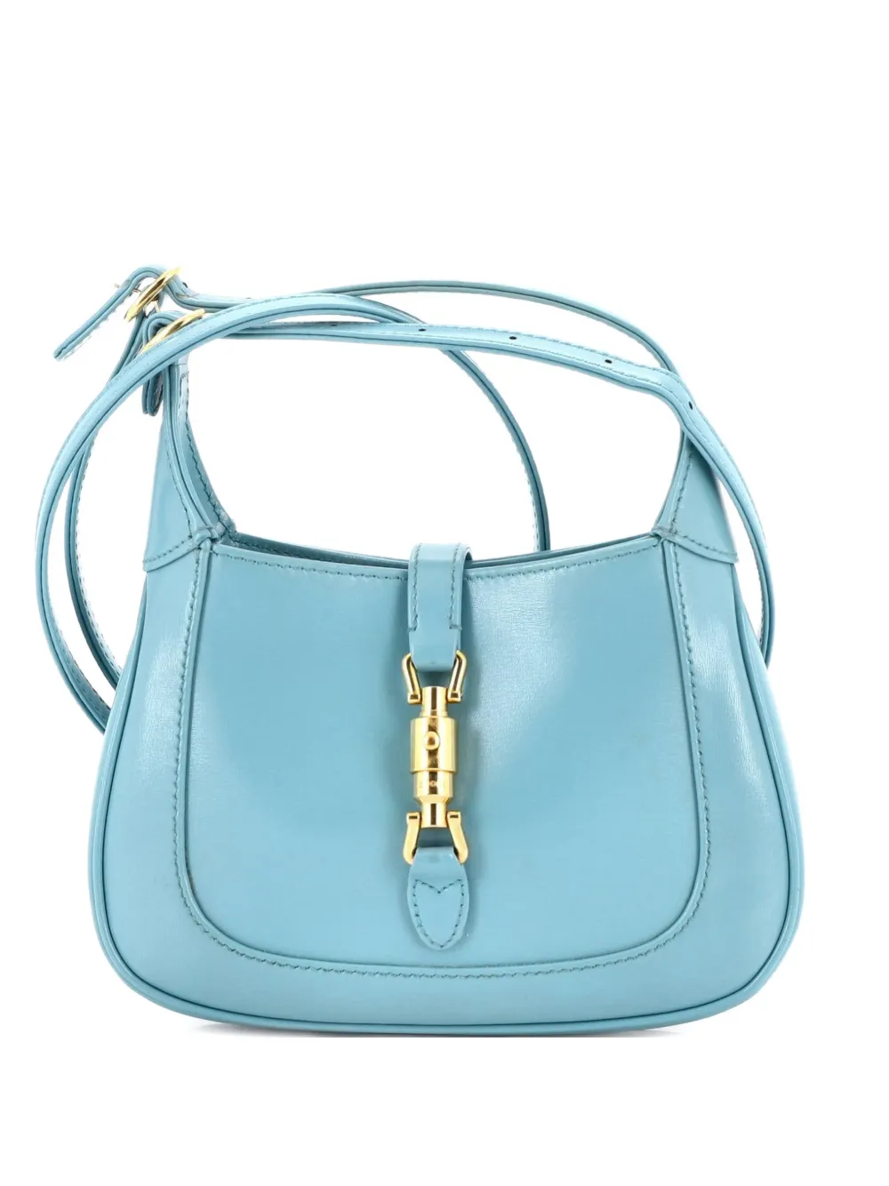 Gucci Pre-Owned Borsa passepartout Jackie 1961 mini in pelle - Blu