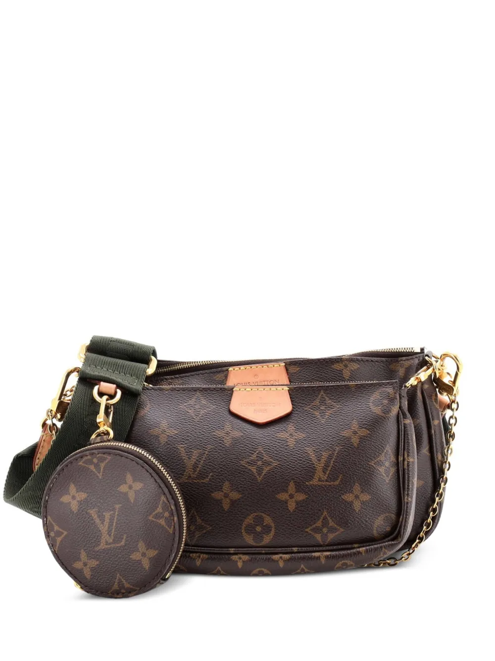 Louis Vuitton Pre-Owned Borsa a tracolla Multi Pochette Accessoires in tela con monogramma - Marrone