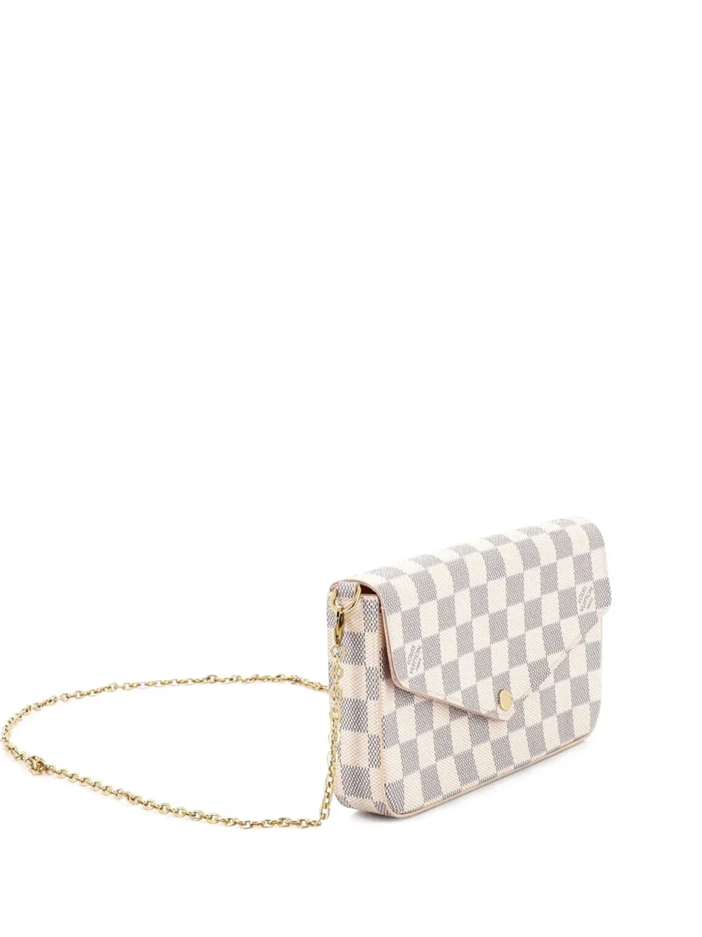 Louis Vuitton Pre-Owned Borsa a tracolla Felicie Pochette Damier - Bianco