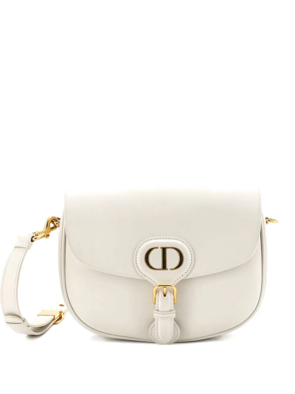 Christian Dior Pre-Owned Borsa a tracolla Bobby media in pelle con battente - Bianco