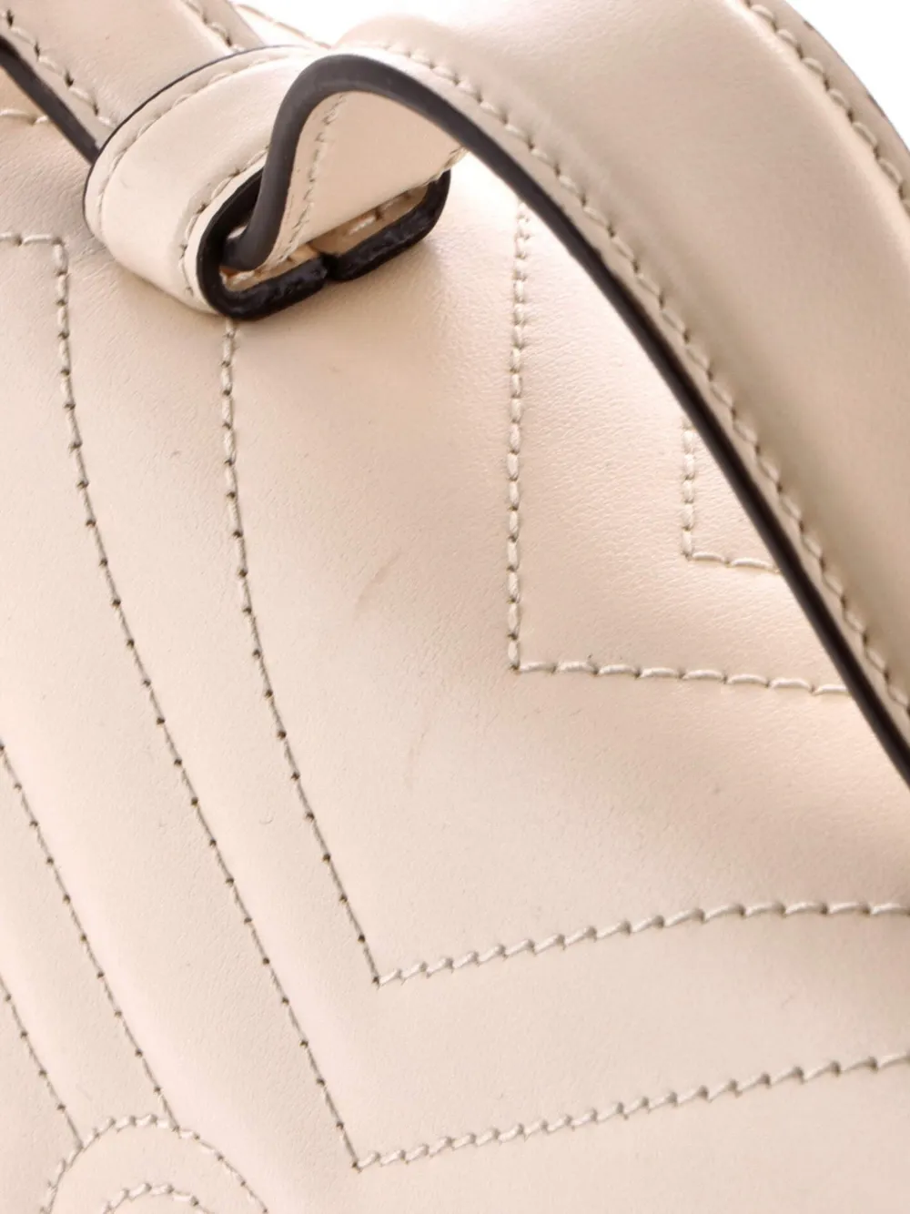 Gucci Pre-Owned GGマーモント トップハンドル フラップ マトラッセ