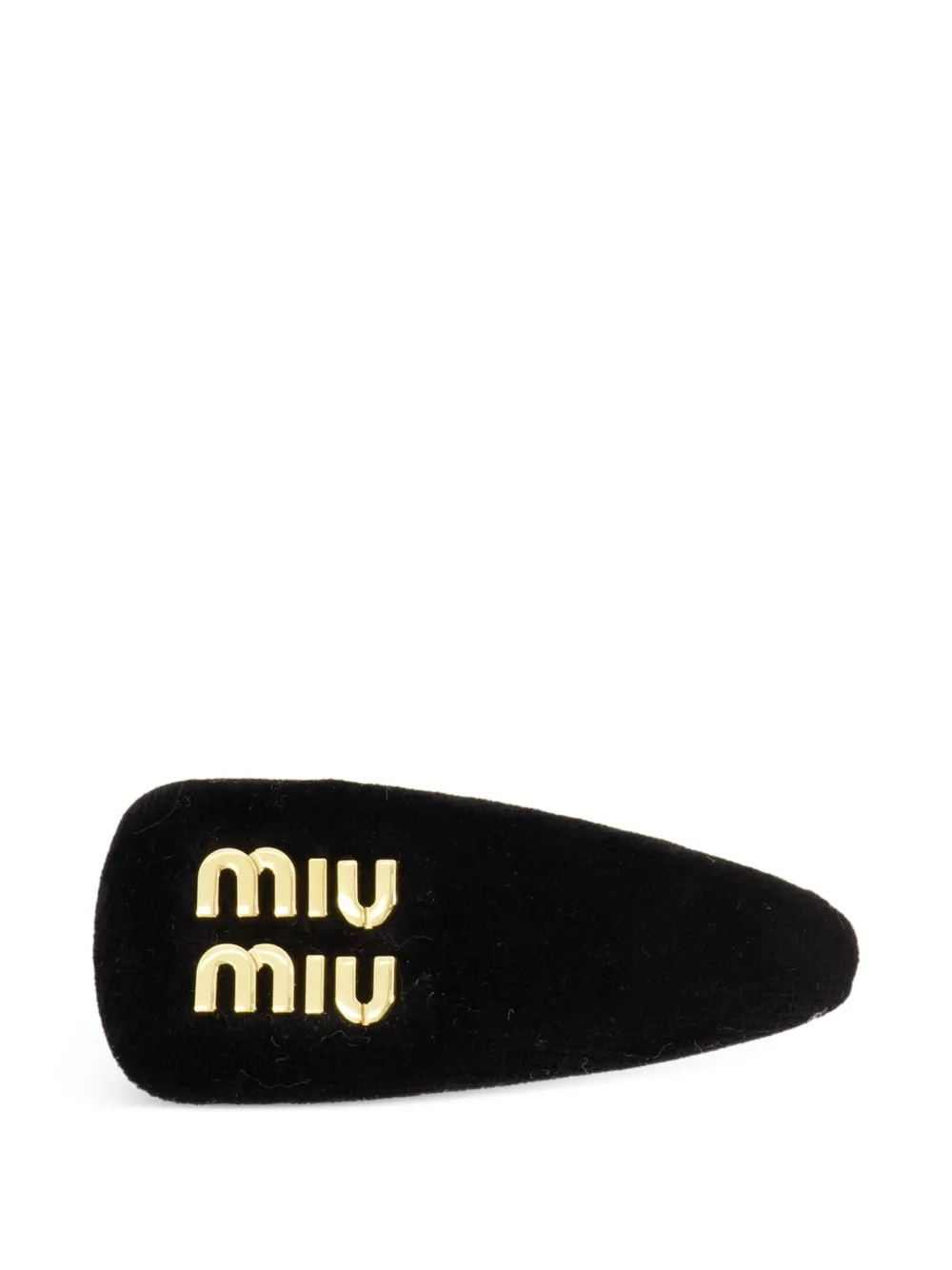 Miu Miu lettering hair clip - Schwarz