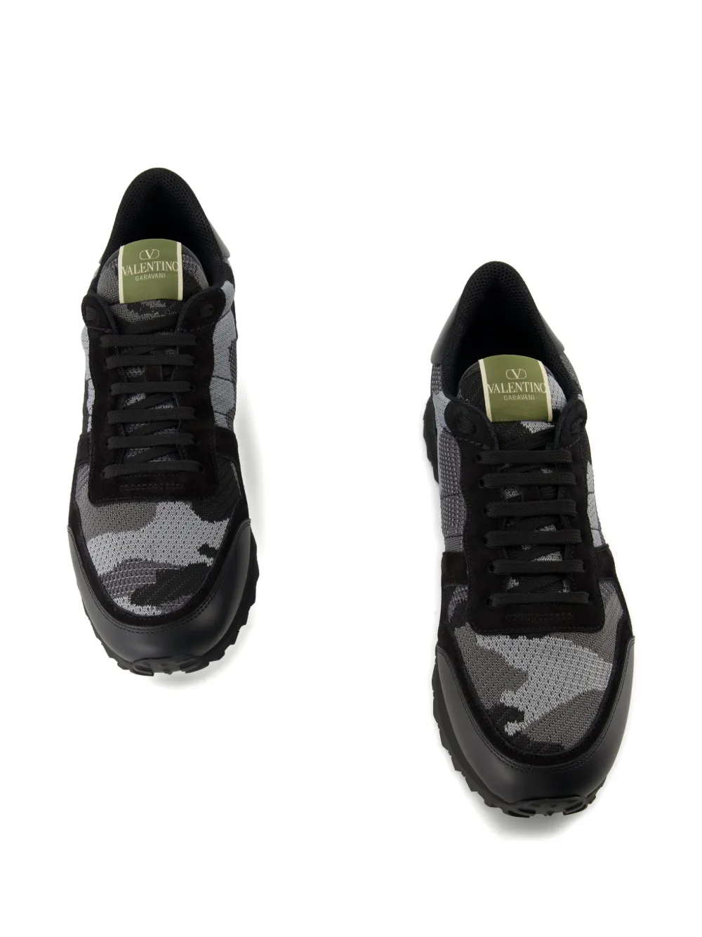 Valentino Garavani Rockrunner camouflage sneakers Zwart
