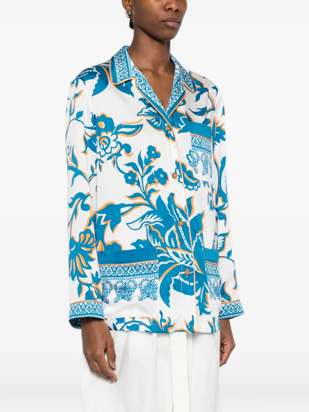  Etro Floral-print Shirt - White 