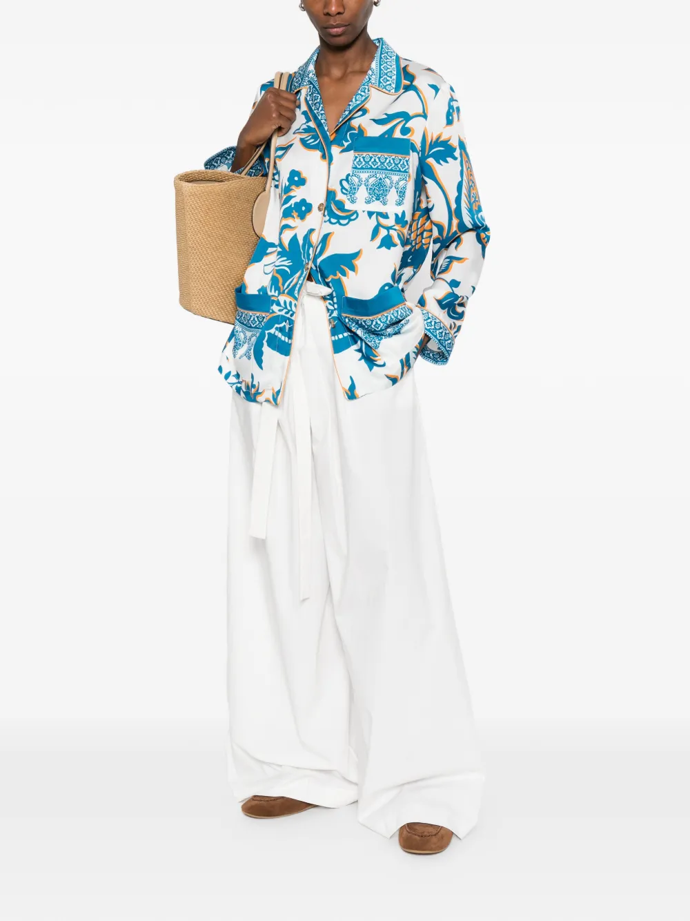  Etro Floral-print Shirt - White 