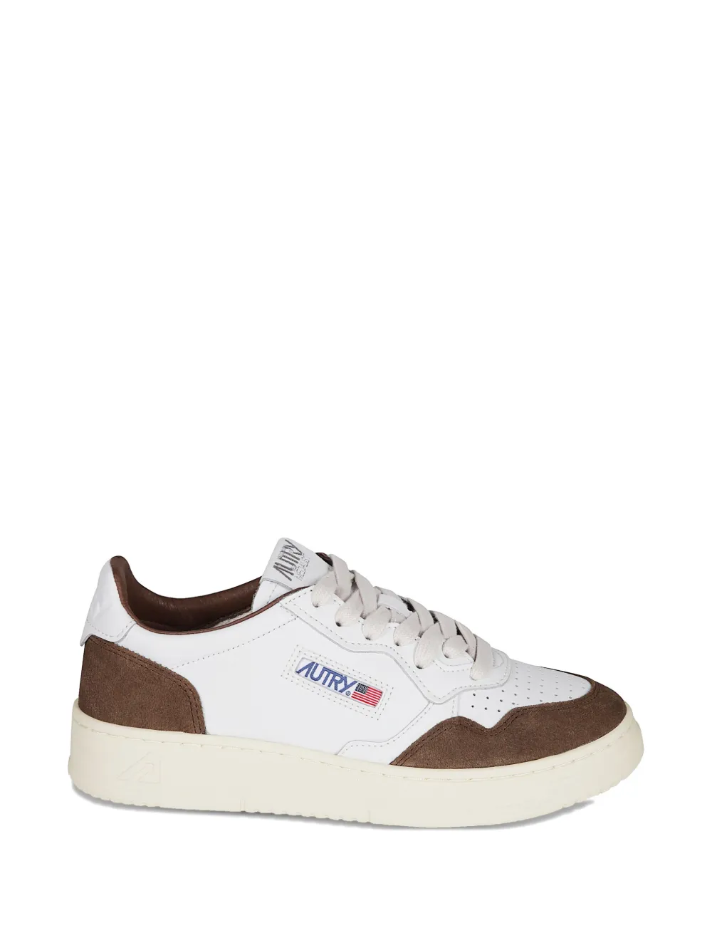 Autry suede-panel sneakers - Bianco