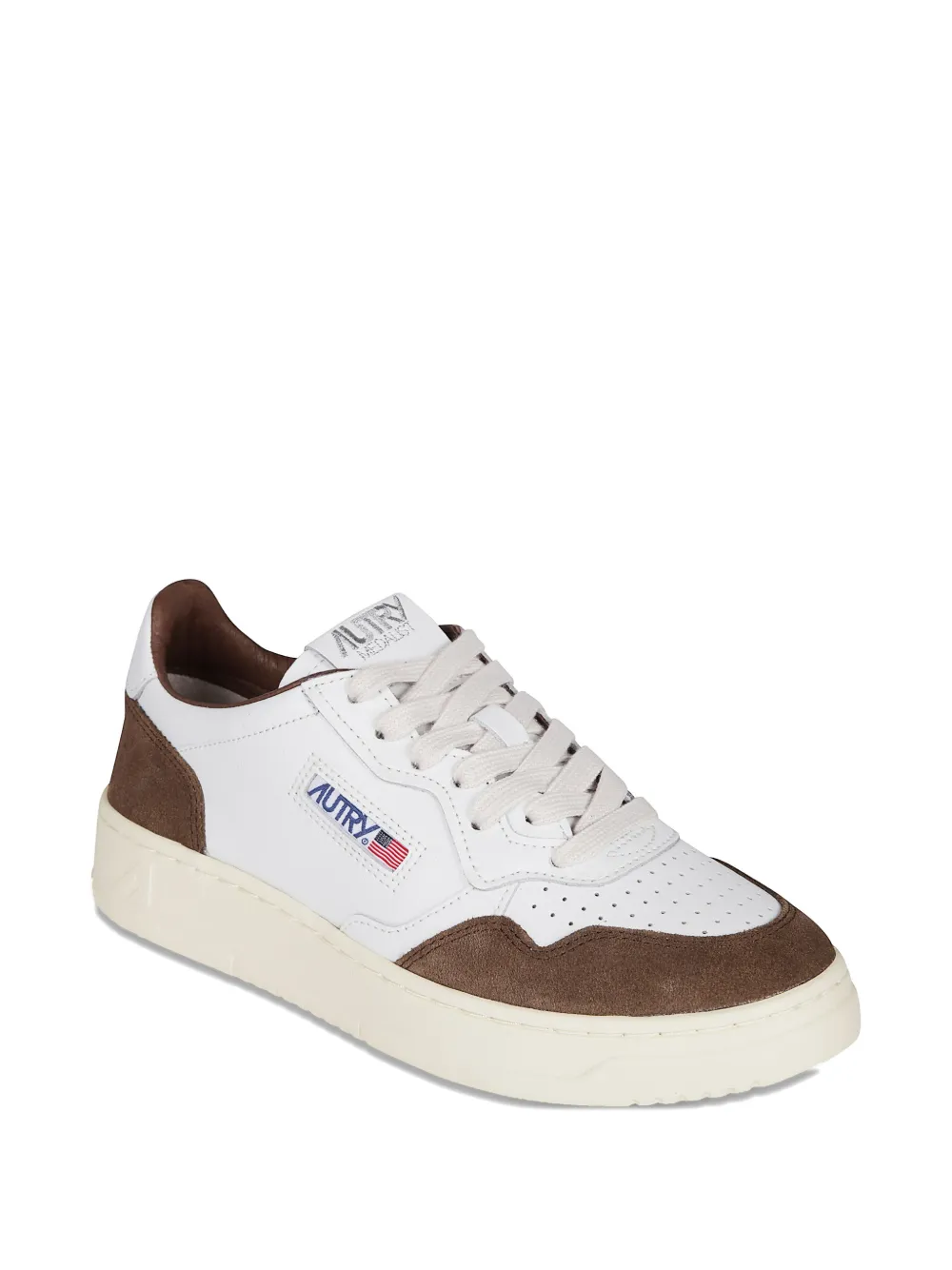 Autry suede-panel sneakers - Wit