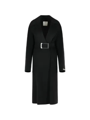 ROTATE BIRGER CHRISTENSEN エコファーカラー コート | ブラック