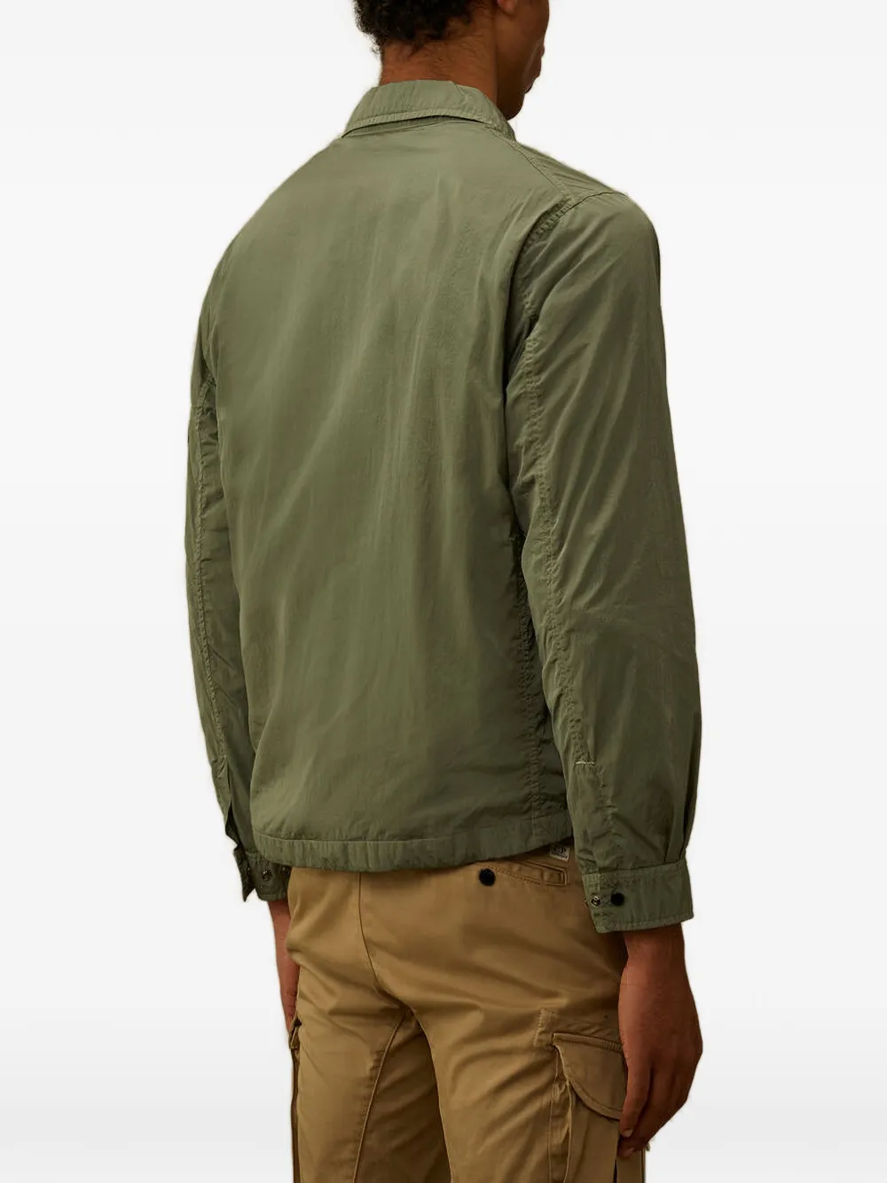 C.P. Company Chrome-R Lens shirtjack met rits Groen
